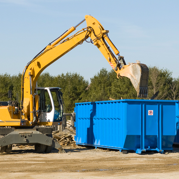 what kind of waste materials can i dispose of in a residential dumpster rental in Calvin